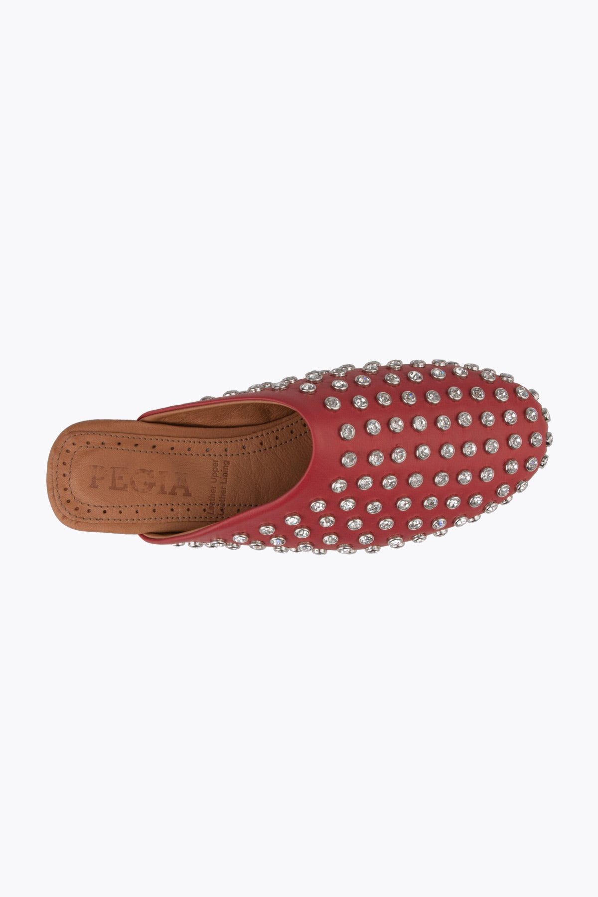Pegia Sena Rhinestone Detailed Genuine Leather Mules - Pegia