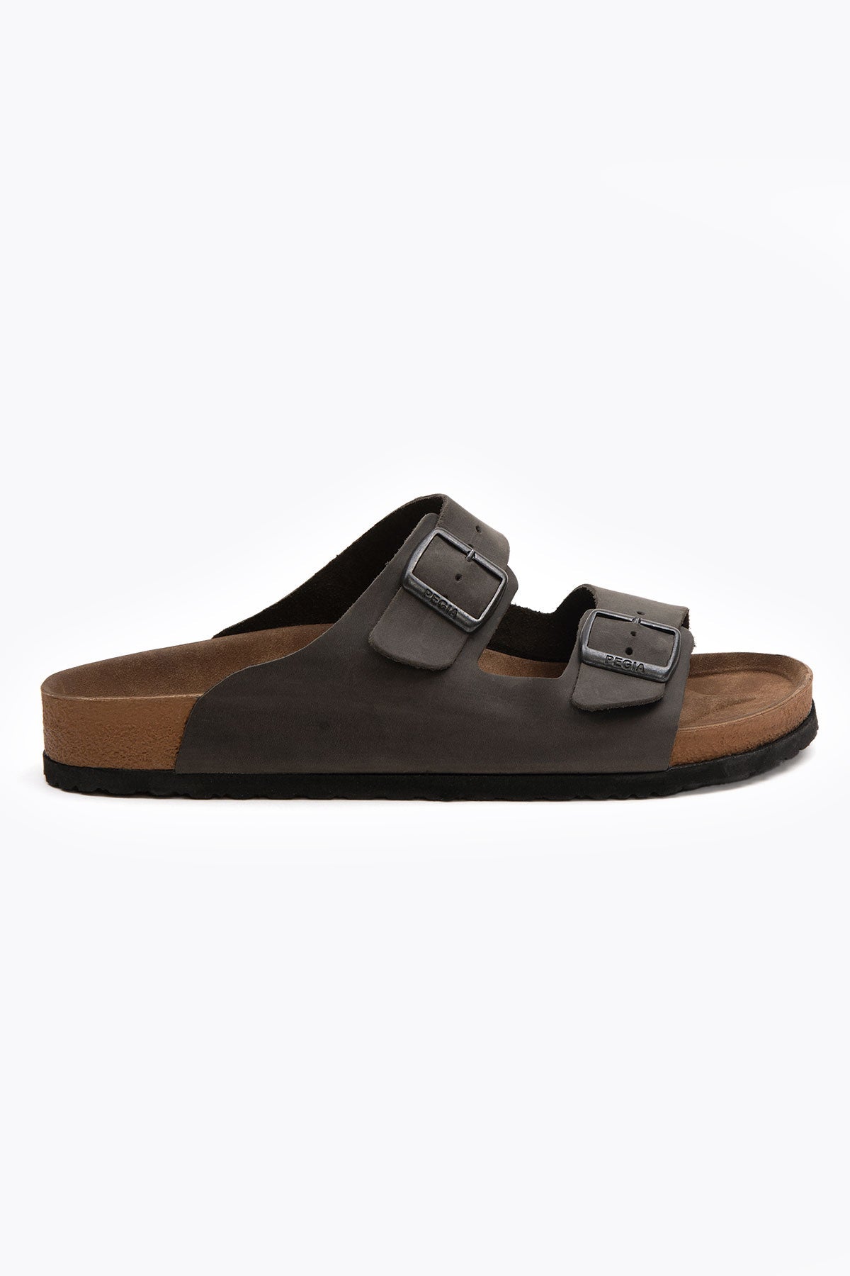 Pegia Santio Nubuck Unisex Buckle Slippers