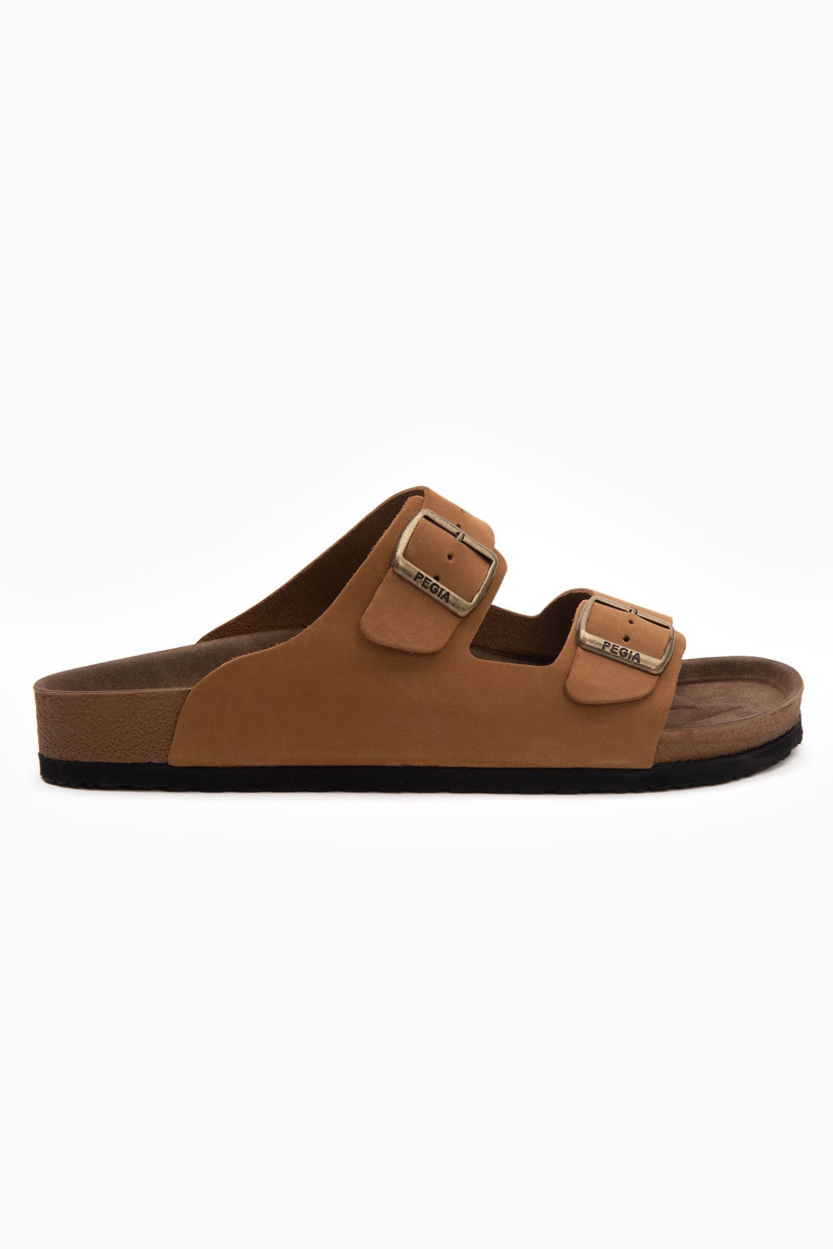 Pegia Santio Nubuck Unisex Buckle Slippers - Pegia