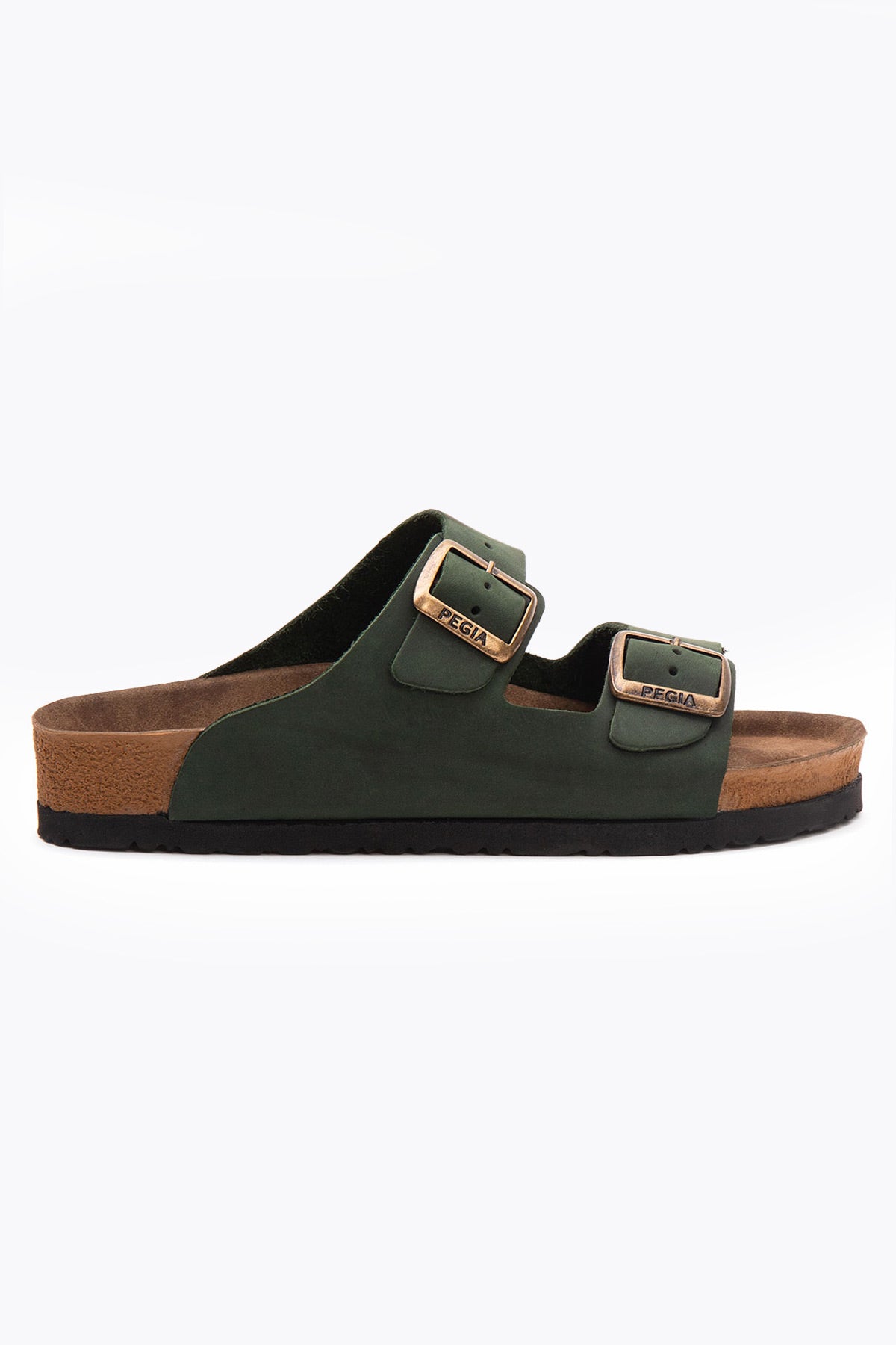 Pegia Santio Nubuck Unisex Buckle Slippers