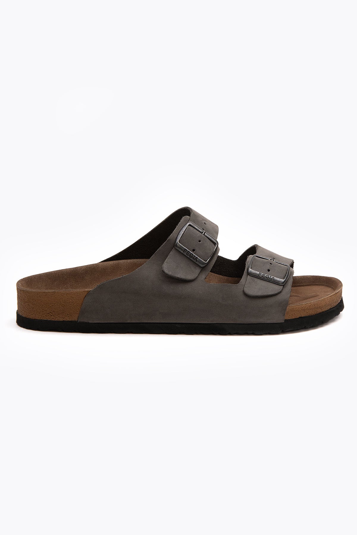 Pegia Santio Nubuck Unisex Buckle Slippers