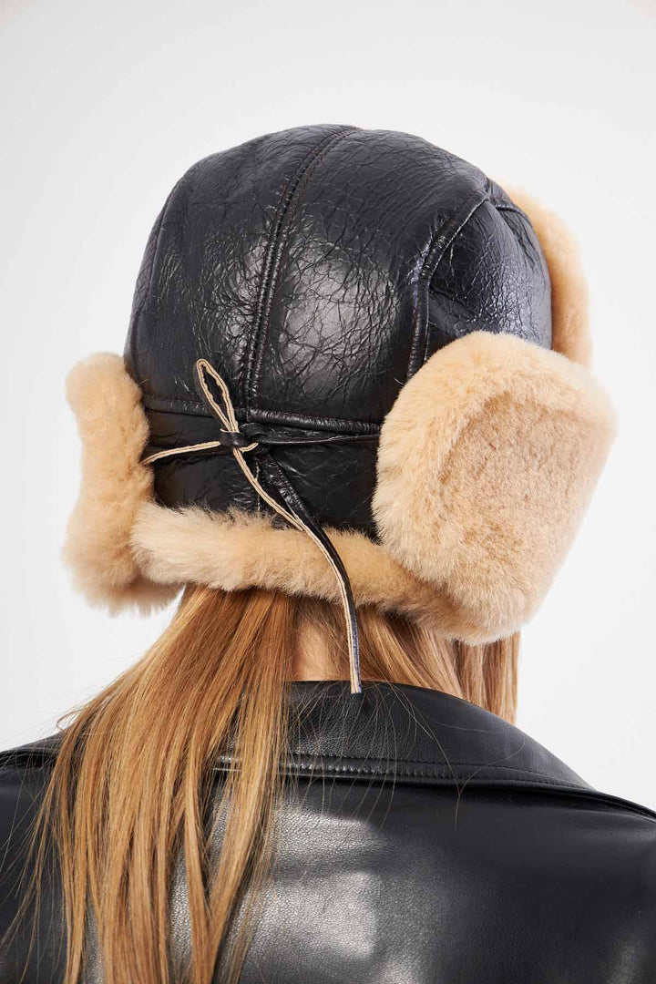 Pegia Holte Sheepskin Unisex Aviator Hat - Pegia
