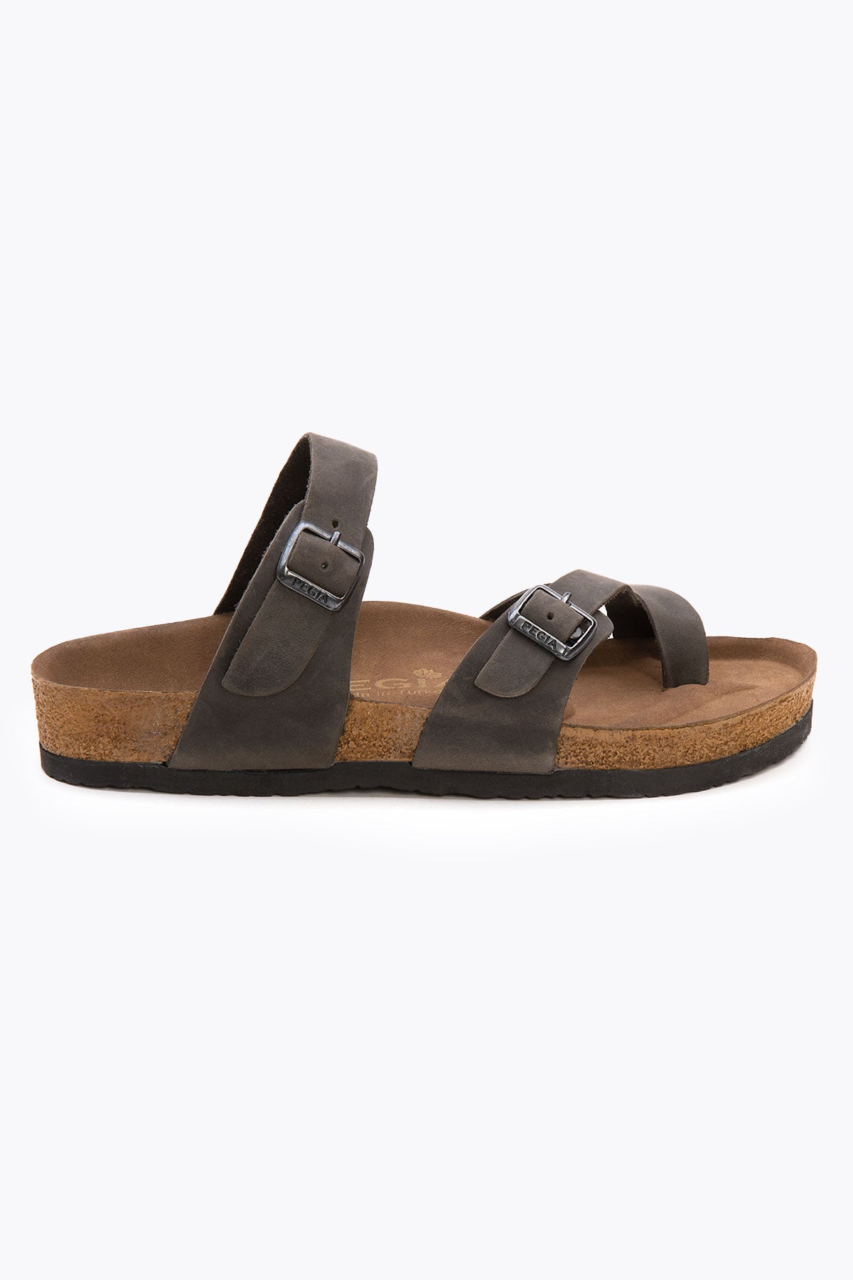 Pegia Sarnes Genuine Suede Women's Toe Loop Slides - Pegia