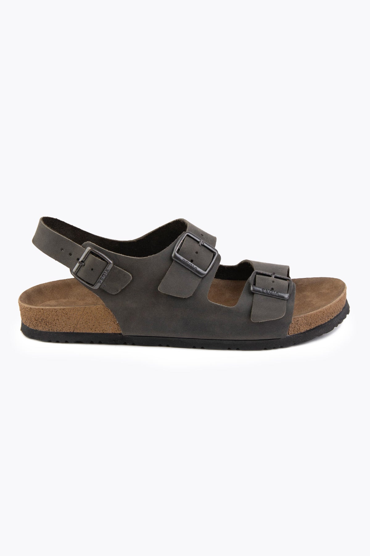 Pegia Sarnia Nubuk-Unisex-Sandalen mit Schnalle