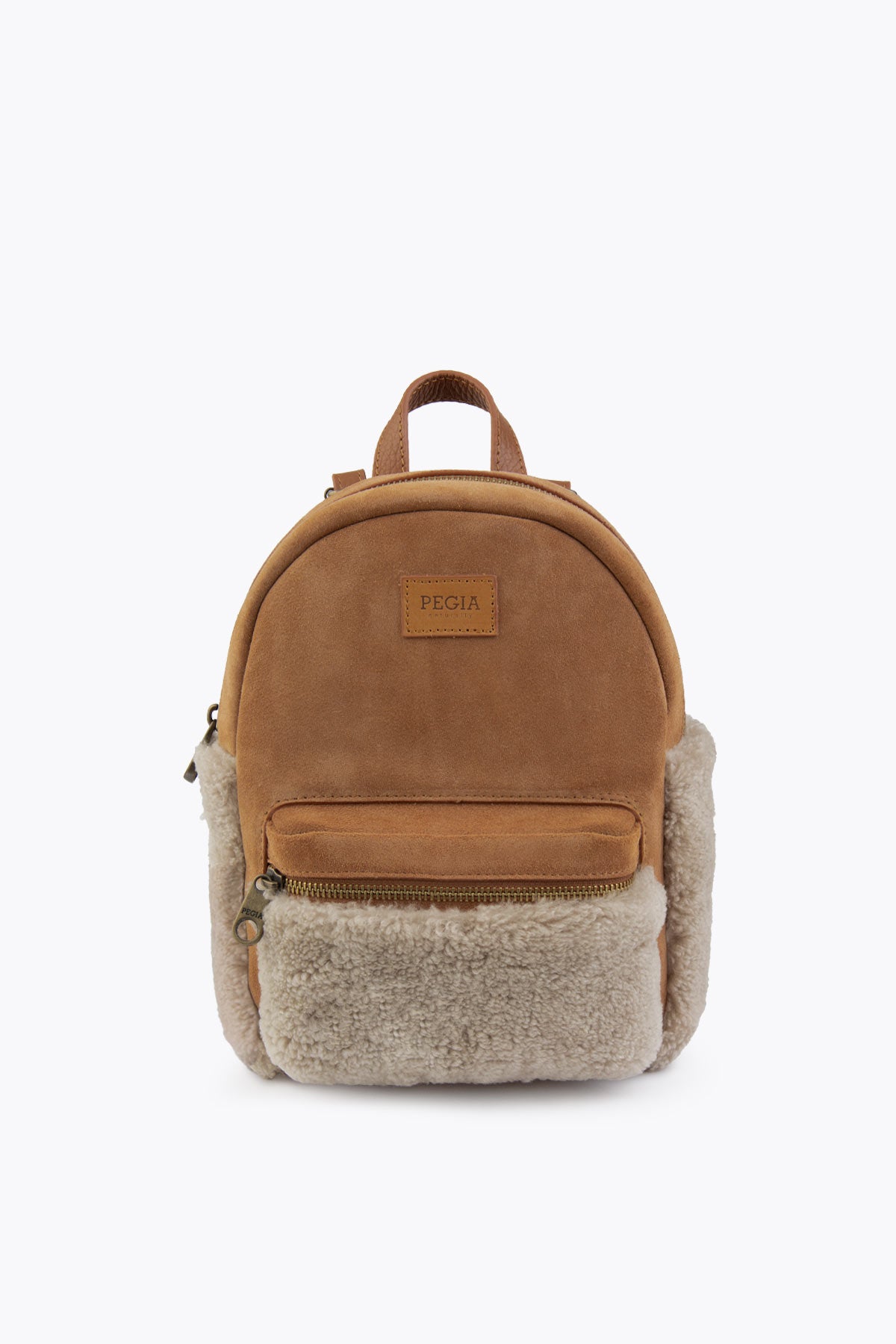 Pegia Moso Shearling Mini Backpack