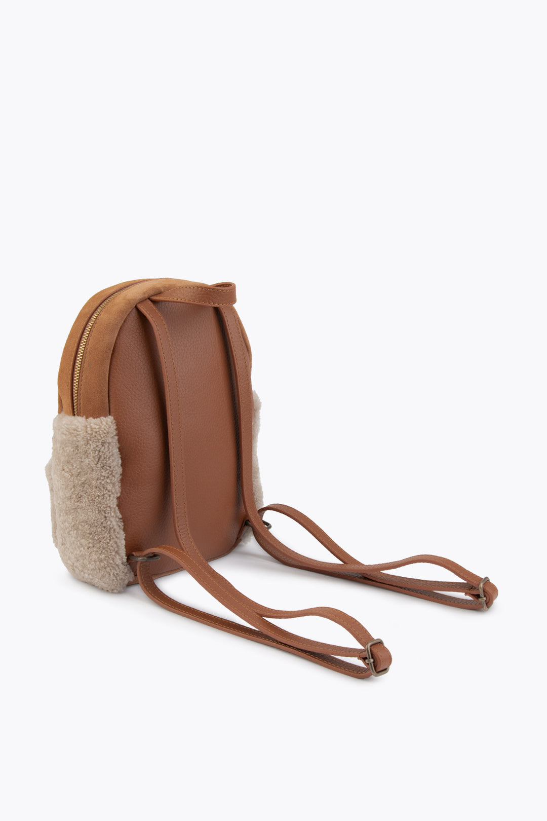 Pegia Moso Shearling Mini Backpack - Pegia