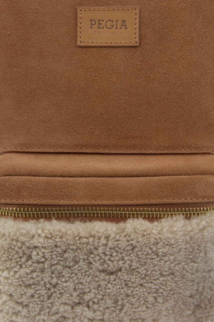 Pegia Moso Shearling Mini Backpack - Pegia