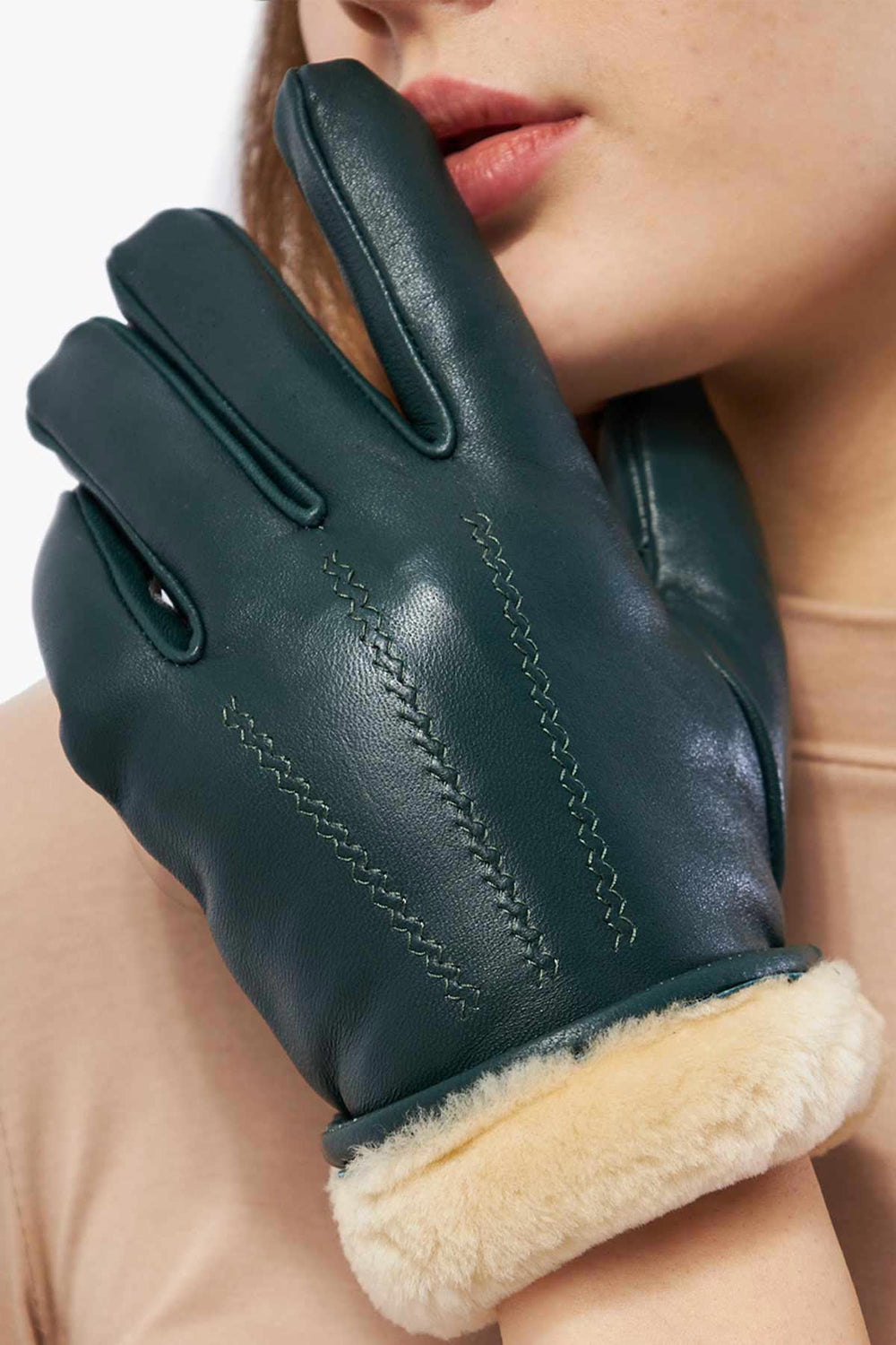 Pegia Vena Sheepskin Unisex Gloves - Pegia