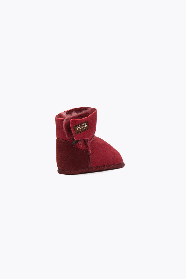 Pegia Lian Shearling Baby Velcro Booties - Pegia