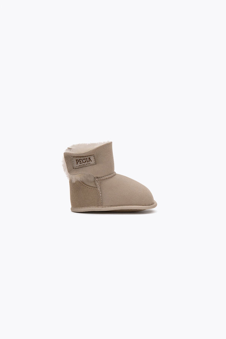 Pegia Lian Shearling Baby Velcro Booties - Pegia