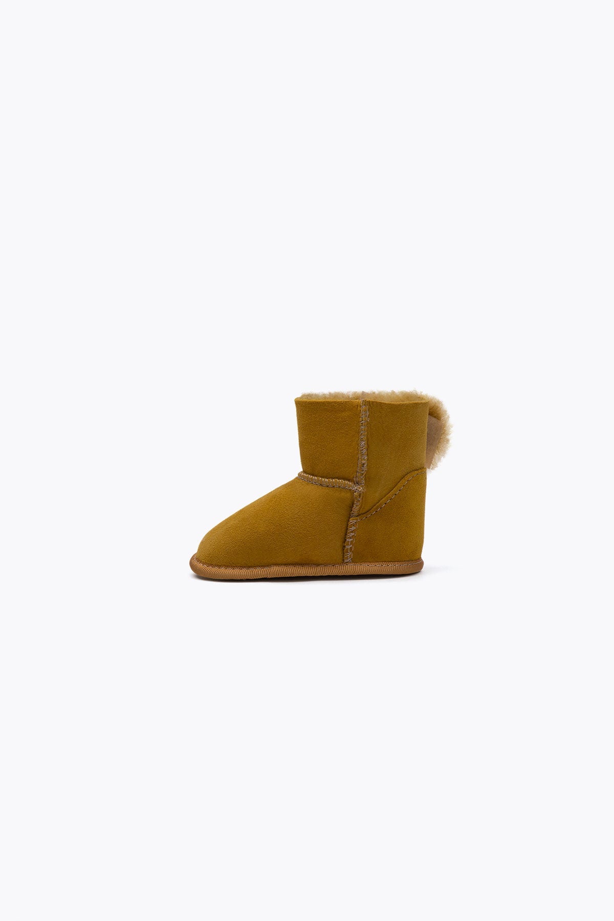 Pegia Lian Shearling Baby Velcro Booties