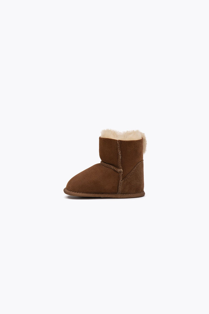 Pegia Lian Shearling Baby Velcro Booties - Pegia